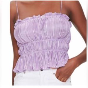 NWT Forever 21 Purple Cinched Top